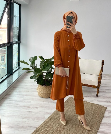 tunic dress orange