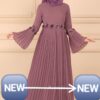 Crush Pleats Designer Abaya