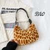 2Classy Soft fabric Fur Hand bag