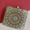 3Designer Embroidered clutch