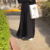 Pleats pattern abaya with simple look design