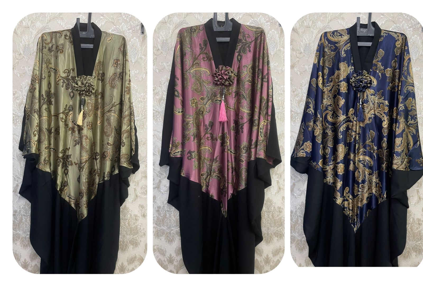 Print Abaya Satin Fabric1